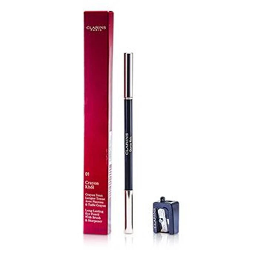 商品Clarins|200012 Long Lasting Eye Pencil with Brush - 01 Carbon Black with Sharpener,价格¥317,第1张图片