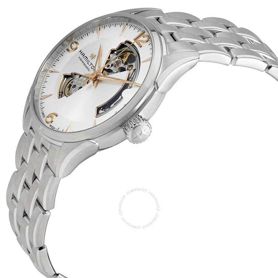 商品Hamilton|Jazzmaster Open Heart Auto Silver Dial Men's Watch H32705151,价格¥5874,第2张图片详细描述