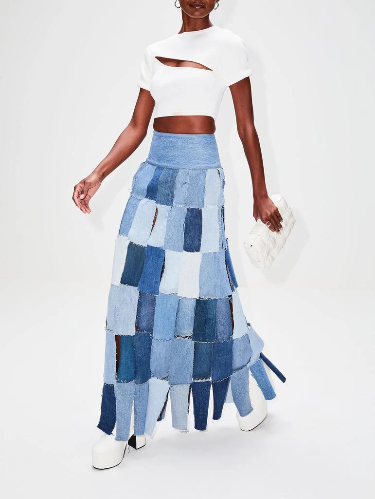 商品A.W.A.K.E. Mode|Upcycled Denim Skirt,价格¥2759,第3张图片详细描述