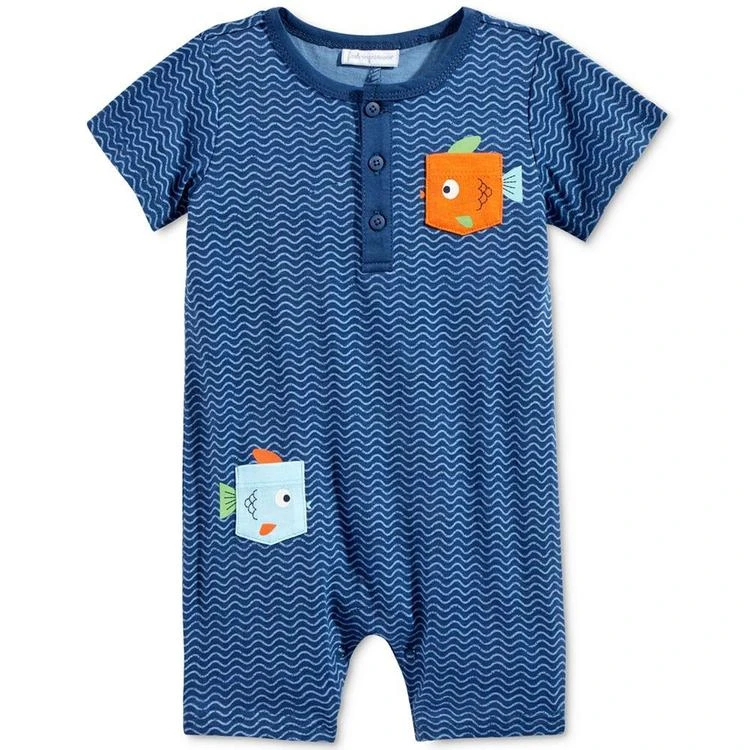 商品First Impressions|Fish Pocket Romper, Baby Boys (0-24 months), Created for Macy's,价格¥43,第1张图片