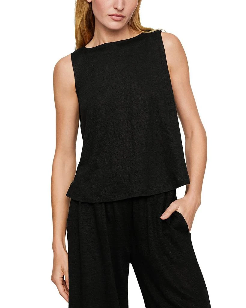 商品Eberjey|Linen Cropped Tank Top,价格¥652,第1张图片