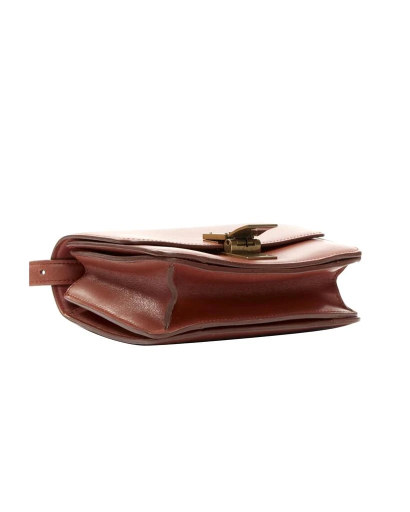 CELINE Classic Box tan brown calfskin gold clasp adjustable crossbody bag Small 商品