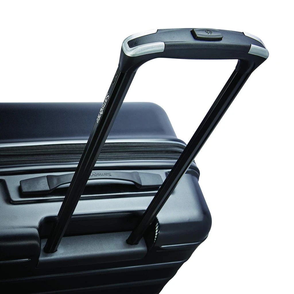 商品Samsonite|Samsonite Omni 2 Hardside Expandable Luggage with Spinner Wheels, Checked-Medium 24-Inch, Midnight Black,价格¥838,第5张图片详细描述