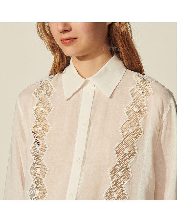 商品Sandro|Eugene Braided Trim Shirt,价格¥1152,第5张图片详细描述