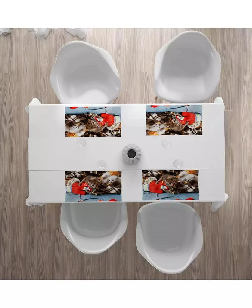 商品Ambesonne|Cats Place Mats, Set of 4,价格¥227,第2张图片详细描述