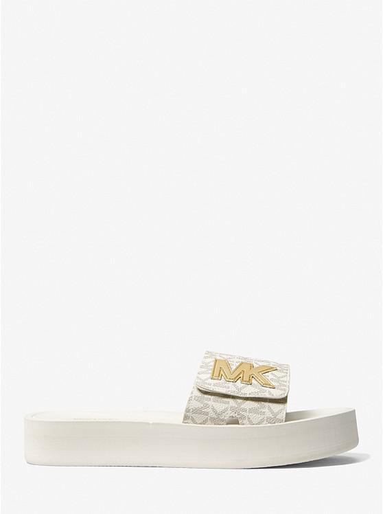 商品Michael Kors|Logo Platform Slide Sandal,价格¥556,第4张图片详细描述