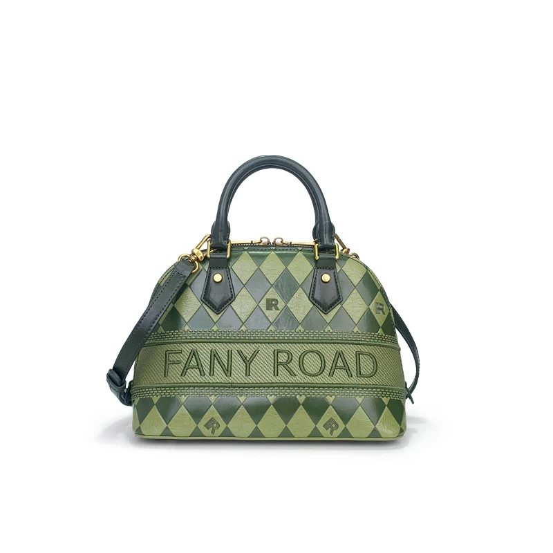 FANYROAD品牌女包新款经典上班通勤百搭手提包压花单肩斜挎贝壳包 商品