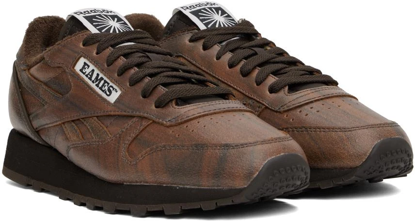 商品Reebok|Brown Eames Edition Leather Classic Sneakers,价格¥456,第4张图片详细描述