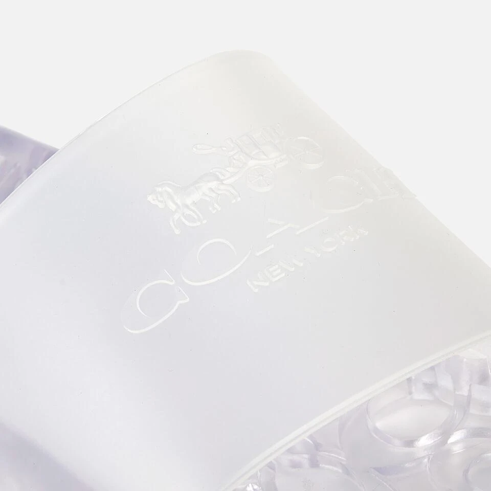 商品Coach|COACH WOMEN'S ULYSSA RUBBER SLIDE SANDALS - CLEAR,价格¥259,第3张图片详细描述
