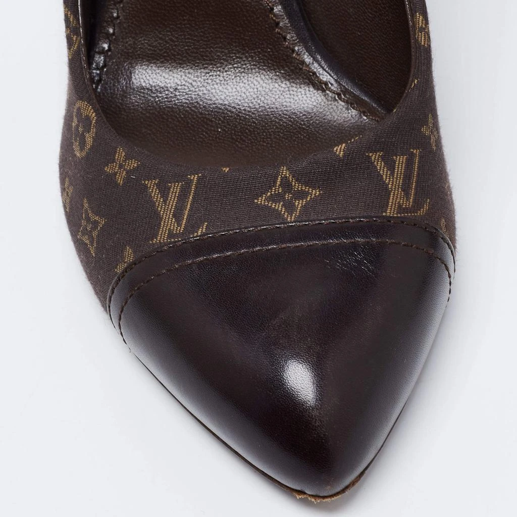 Louis Vuitton Brown Monogram Canvas and Leather Idylle Cap Toe Pumps Size 36.5 商品