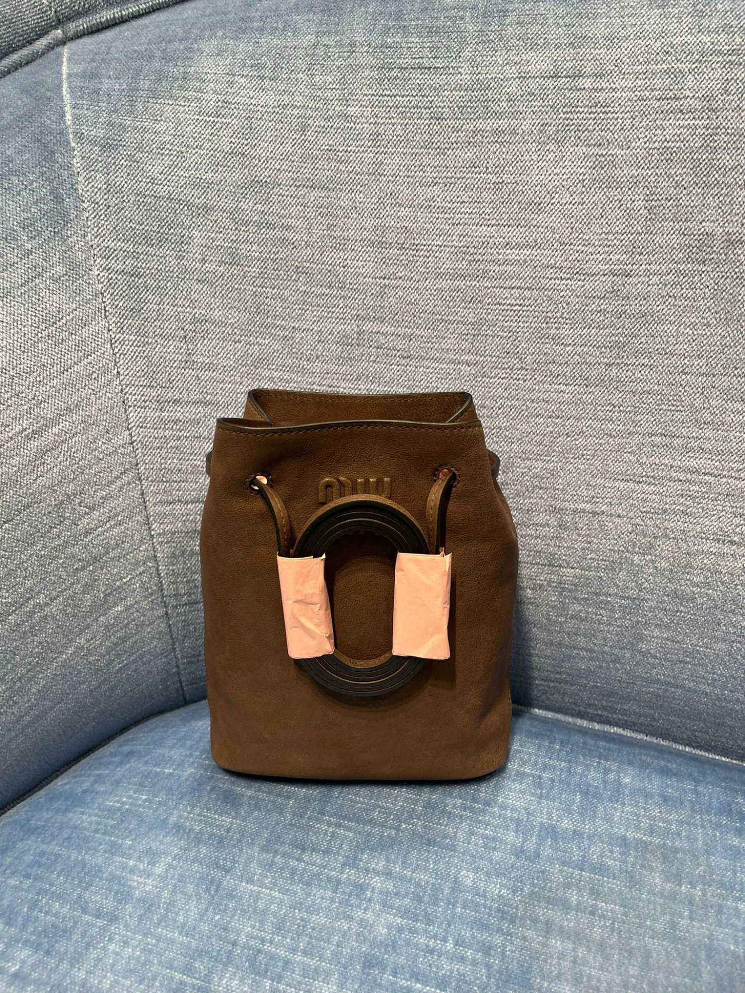 商品Miu Miu|Miu Miu 女士斜挎包 5NF460AEFXF0244 棕色,价格¥9854,第1张图片