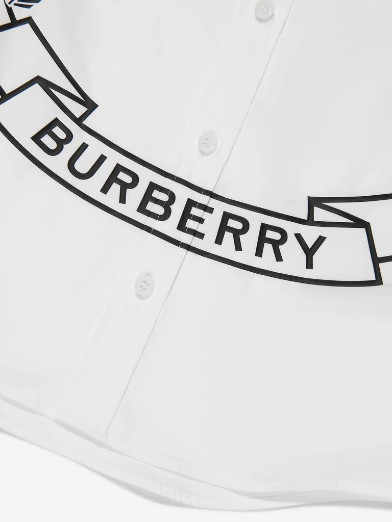 商品Burberry|Boys Owen Crest Shirt in White,价格¥2239,第5张图片详细描述