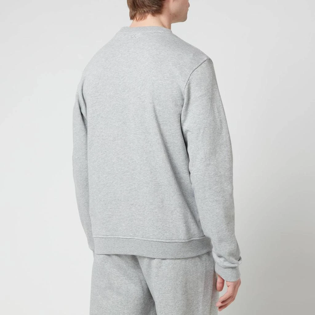 商品Calvin Klein|Calvin Klein Performance Men's Chest Logo Sweatshirt - Medium Grey Heather/Acid Lime,价格¥269,第2张图片详细描述