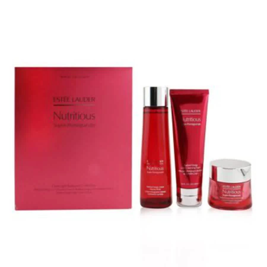 商品Estée Lauder|- Nutritious Super-pomegranate Overnight Radiance Collection: Cleansing Foam 125ml+lotion Intense Moist 200ml+night Creme 50ml 3pcs,价格¥830,第2张图片详细描述