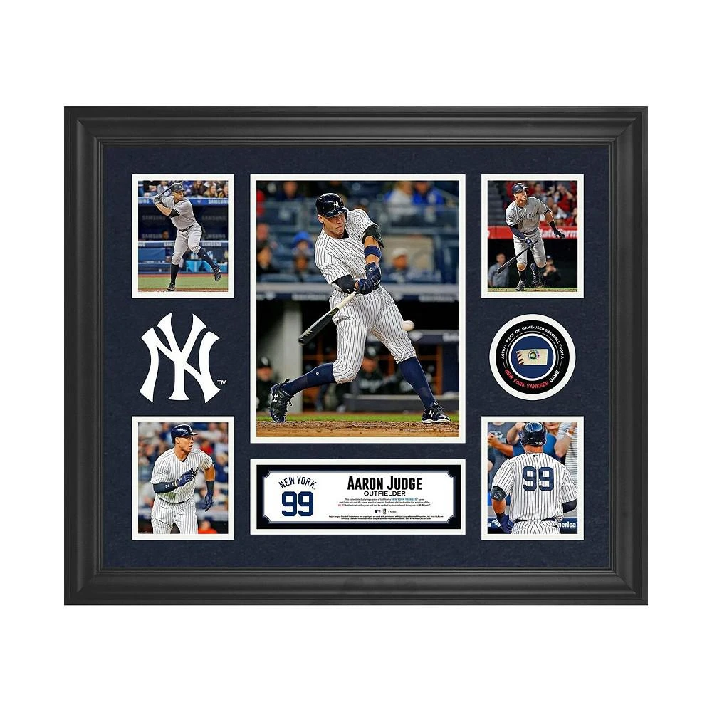 商品Fanatics Authentic|Aaron Judge New York Yankees Framed 20" x 24" 5-Photo Collage with a Piece of Game-Used Baseball,价格¥977,第1张图片