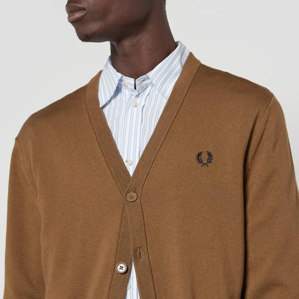 商品Fred Perry|Fred Perry Classic Merino Wool and Cotton-Blend Cardigan,价格¥877,第4张图片详细描述