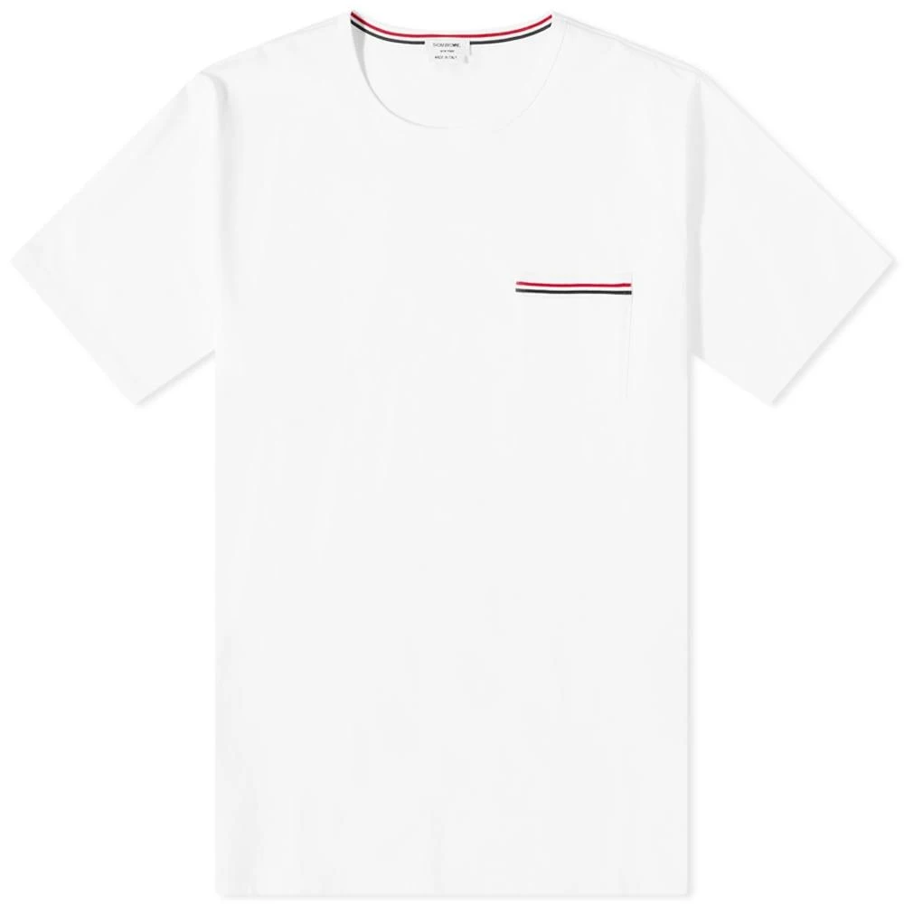 商品Thom Browne|Thom Browne Medium Weight Jersey Pocket T-Shirt,价格¥1624,第1张图片