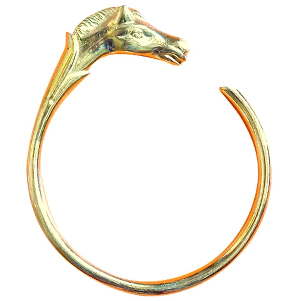 商品[二手商品] Hermes|Hermes Gold Plated Vintage Bracelet,价格¥9640,第1张图片