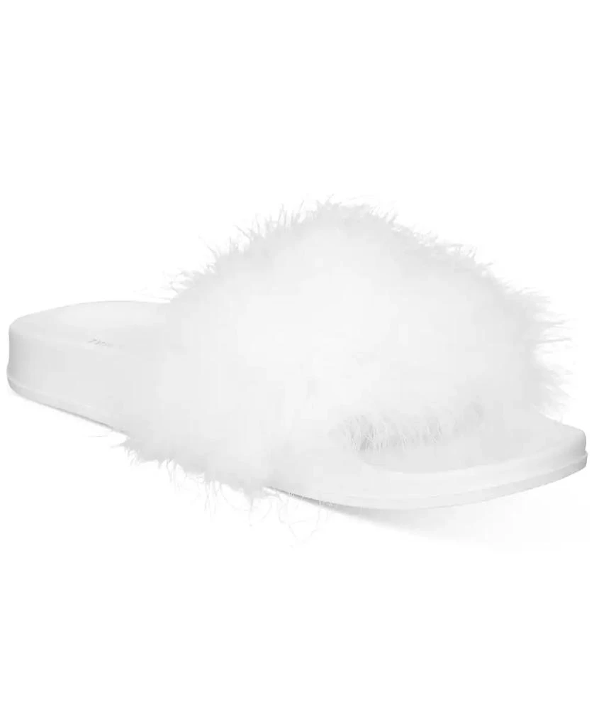 商品INC International|Women's Marabou Pool Slides, Created for Macy's,价格¥262,第1张图片详细描述