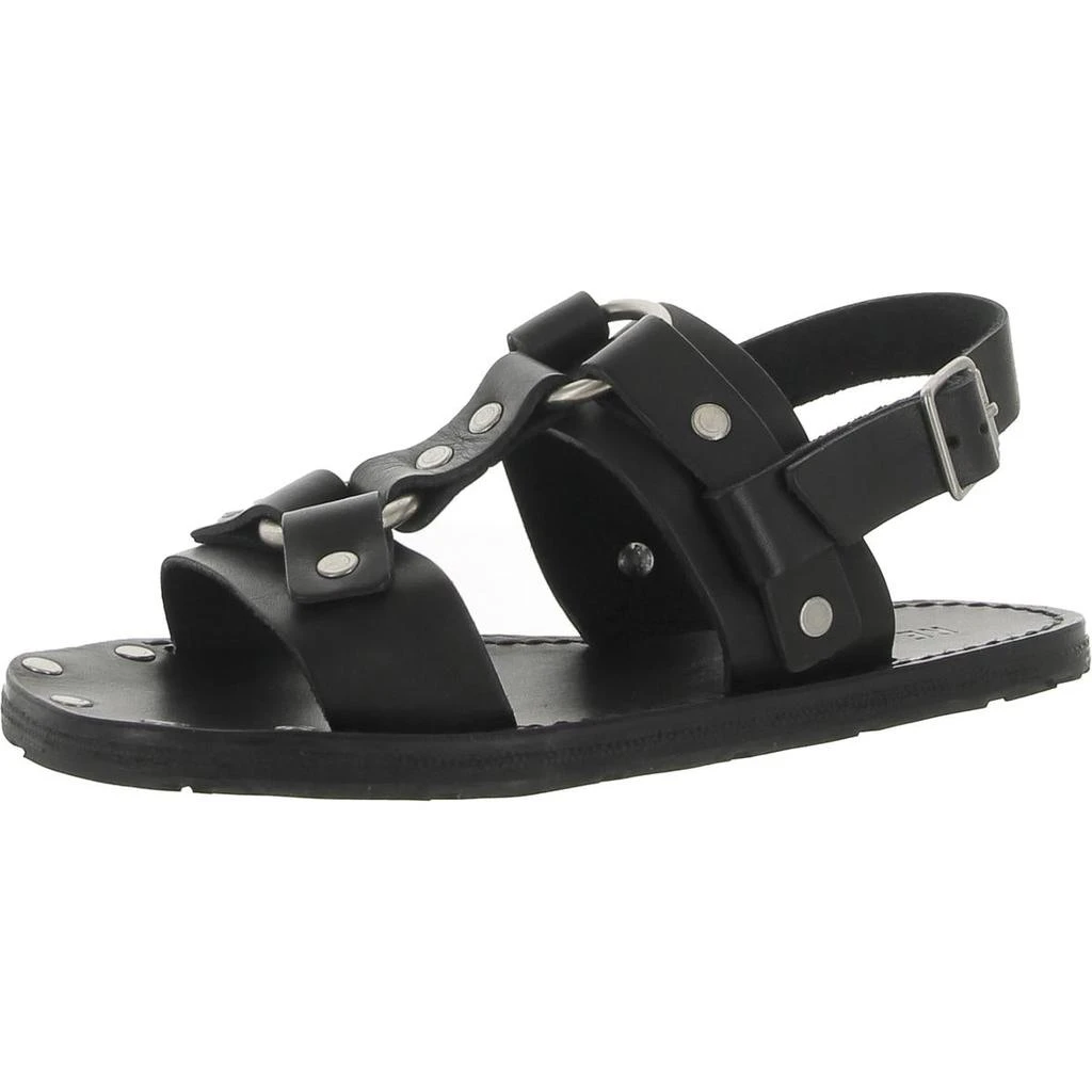 商品Re/Done|RE/DONE Womens 70s Tire Tread Sandal Leather Strappy T-Strap Sandals,价格¥434,第1张图片