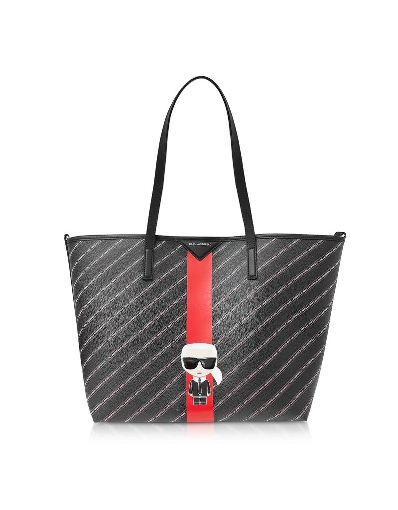 商品Karl Lagerfeld Paris|K/Stripe Ikonik 大号手提袋,价格¥1481,第1张图片