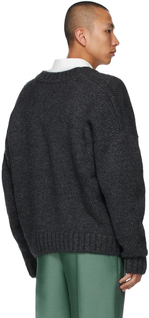 Grey Mohair Oversized Sweater商品第3张图片规格展示