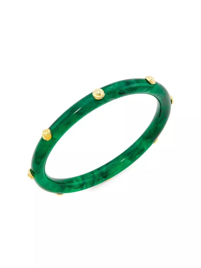 商品GAS Bijoux|Caftan Bis 24K Gold-Plate & Acetate Bracelet,价格¥824,第1张图片