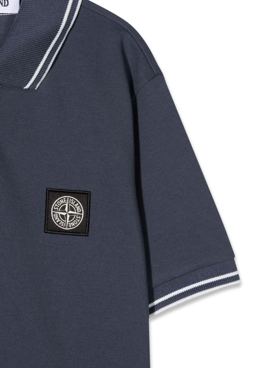 商品【商品预售7天】 Stone Island|Stone Island 男童衬衫 761621348KV0028 蓝色,价格¥893,第4张图片详细描述