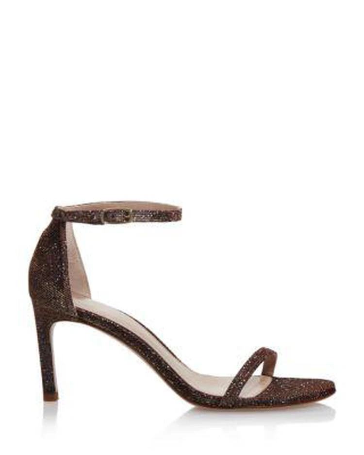 商品Stuart Weitzman|Nudisttraditional 闪亮一字高跟鞋,价格¥1474,第2张图片详细描述