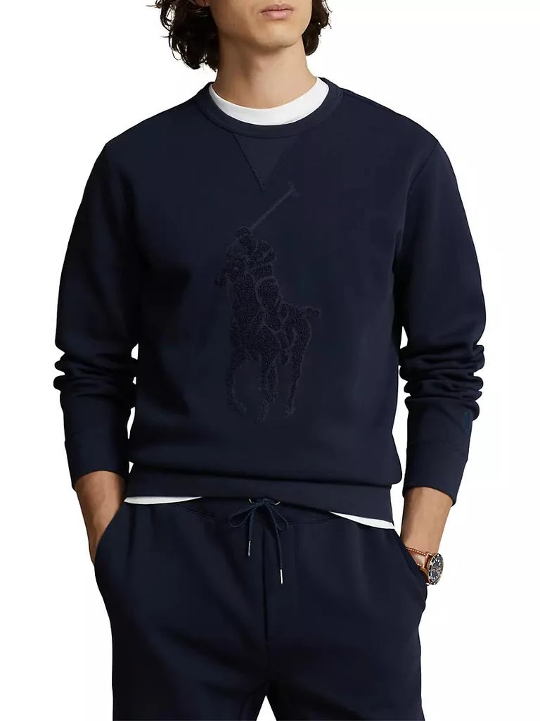 商品Ralph Lauren|Double-Knit Chenille Logo Sweatshirt,价格¥1089,第3张图片详细描述