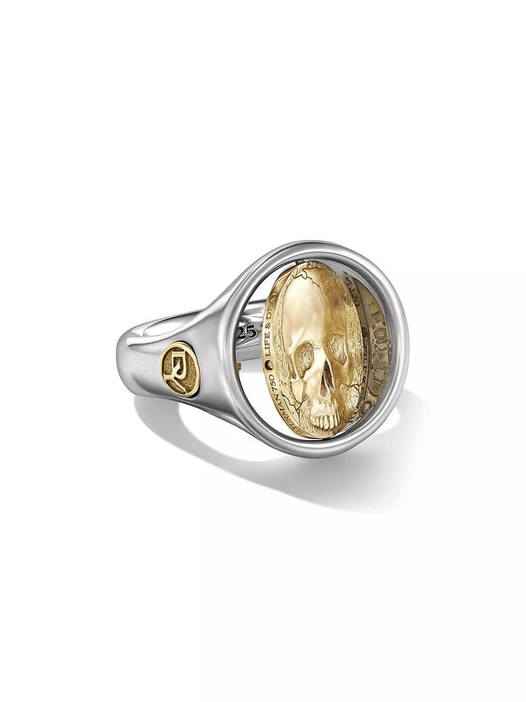 商品David Yurman|Life and Death Duality Signet Ring in Sterling Silver,价格¥21728,第4张图片详细描述