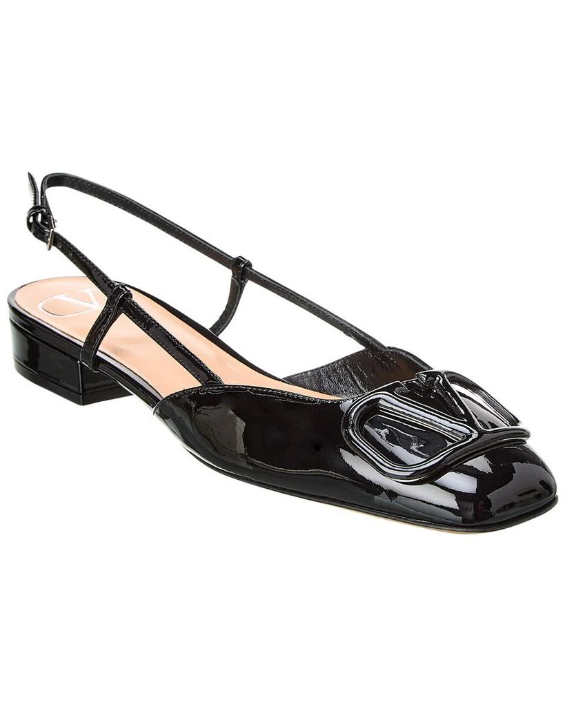 商品Valentino|Valentino VLogo Patent Slingback Flat,价格¥5561,第1张图片