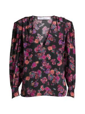 商品IRO|Floral Silk Top,价格¥513,第3张图片详细描述