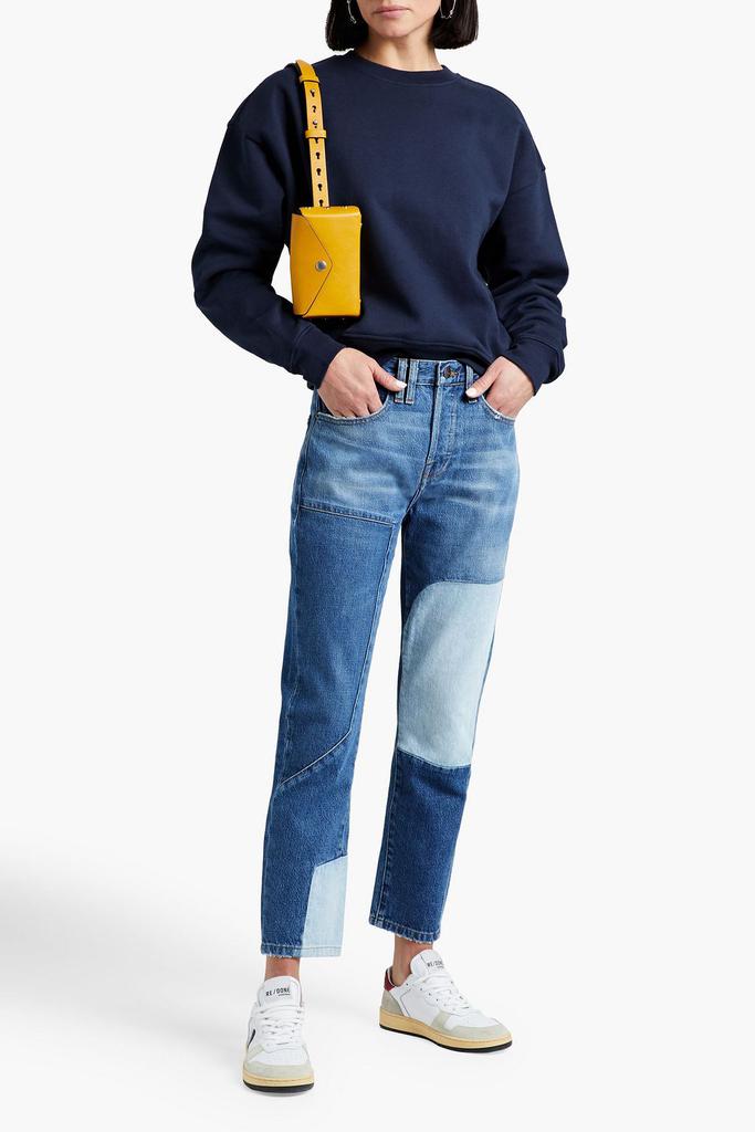 Le Original patchwork boyfriend jeans商品第4张图片规格展示
