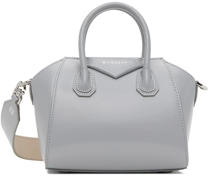 商品Givenchy|Gray Mini Antigona Toy Bag,价格¥13038,第1张图片