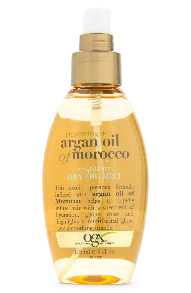 商品OGX|Renewing Argan Oil of Morocco Weightless Dry Oil Mist - 4.0 oz.,价格¥75,第1张图片