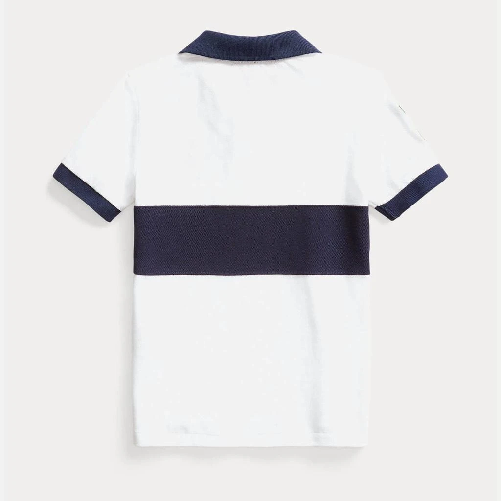 商品Ralph Lauren|Ralph Lauren Boys' Short Sleeve Pony Logo Polo Shirt - White Multi,价格¥382,第2张图片详细描述