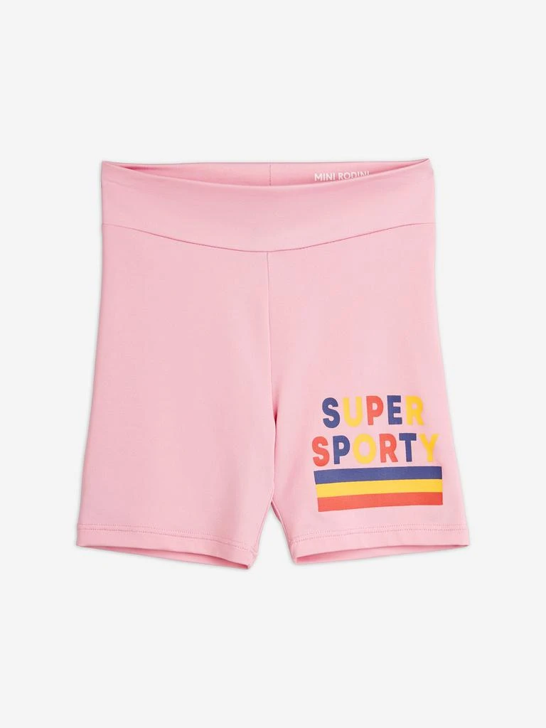 商品Mini Rodini|Mini Rodini Girls Super Sporty Bike Shorts in Pink,价格¥99,第1张图片