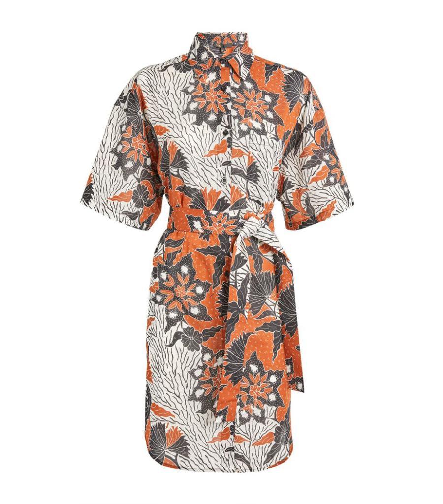 商品Maje|Cotton Printed Midi Dress,价格¥1055,第1张图片