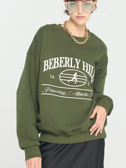 商品PAPERBOY|Berberly Hills Green Sweatshirt,价格¥490,第3张图片详细描述