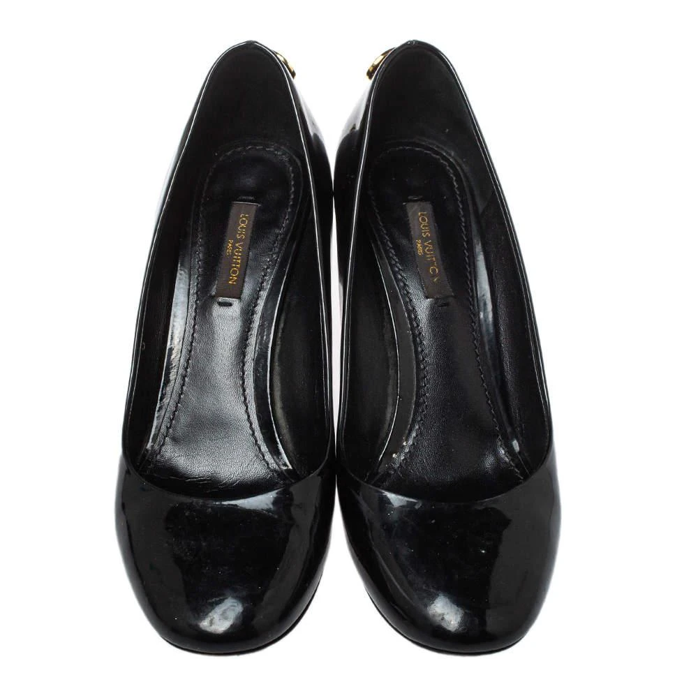 商品[二手商品] Louis Vuitton|Louis Vuitton Black Patent Leather Oh Really! Pumps Size 37.5,价格¥1199,第3张图片详细描述
