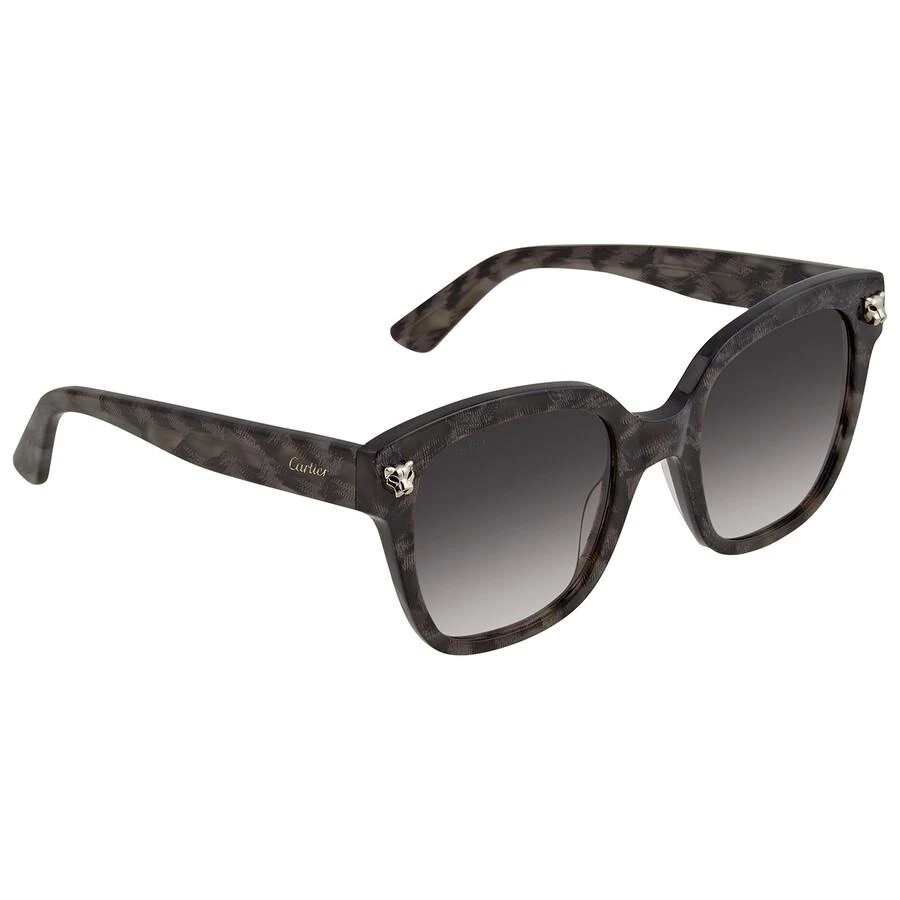 商品Cartier|Cartier Panthere de Cartier Grey Gradient Square Ladies Sunglasses CT0143S 004 51,价格¥3692,第1张图片
