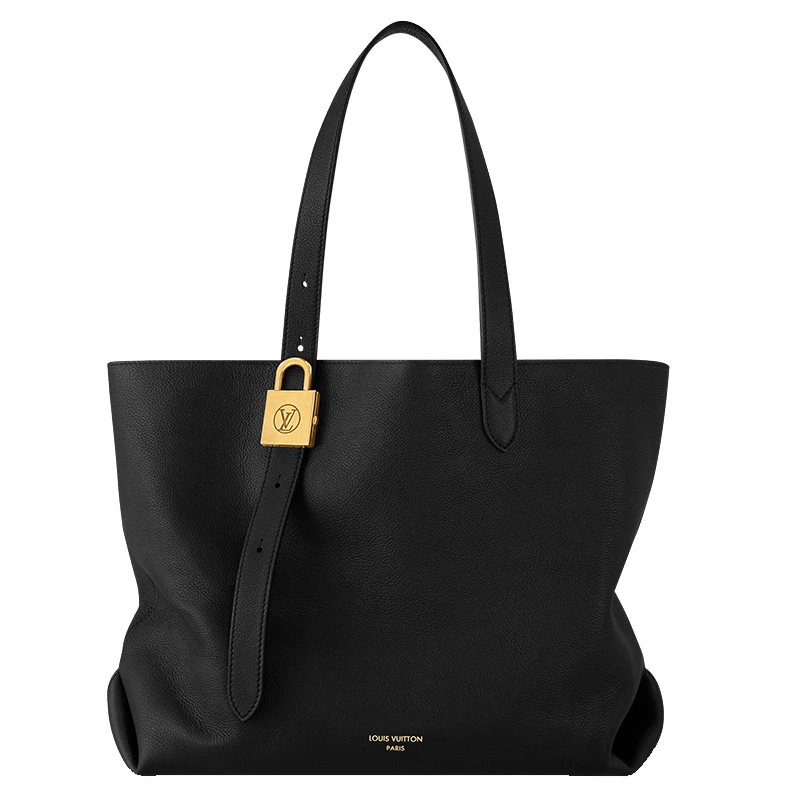 商品Louis Vuitton|【预售十天】路易威登24新款 女士黑色小牛皮金色金属内部袋手提包 M25341,价格¥29881,第1张图片