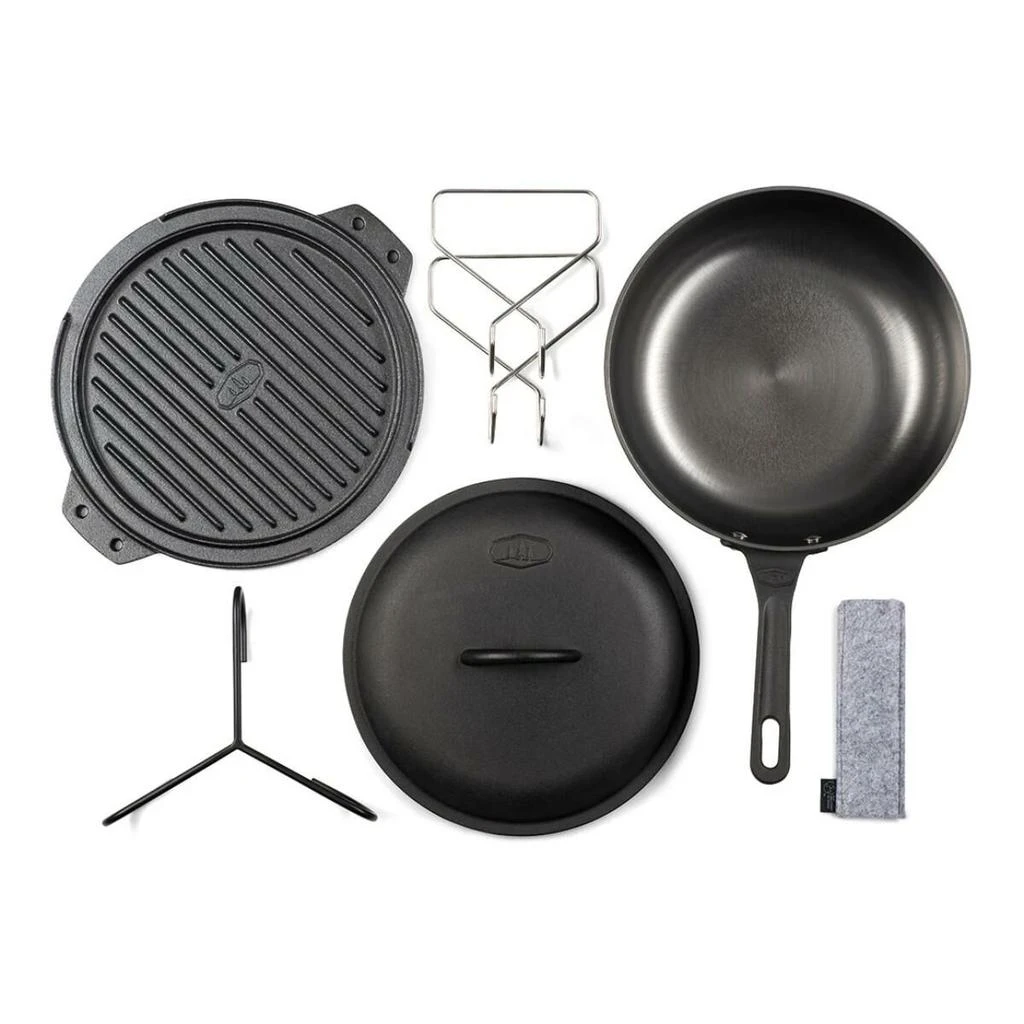 商品Gsi Outdoors|GSI Outdoors - Guidecast 10" Cast Iron Cookset,价格¥765,第2张图片详细描述