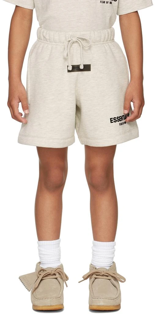 商品Essentials|Kids Off-White Logo Shorts,价格¥350,第1张图片