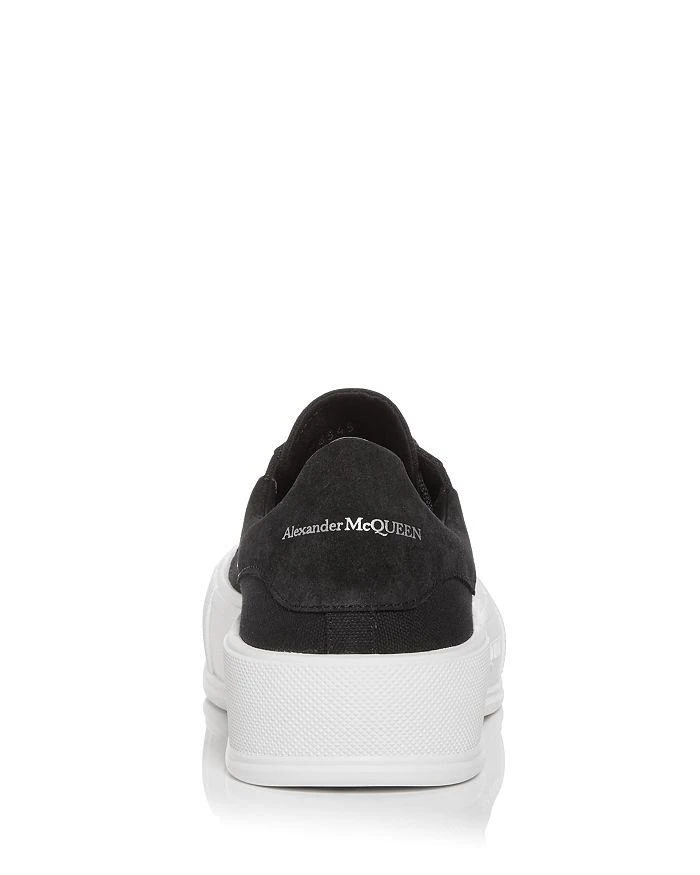 商品Alexander McQueen|Men's Deck Suede Heel Detail Low Top Sneakers ,价格¥2341,第4张图片详细描述