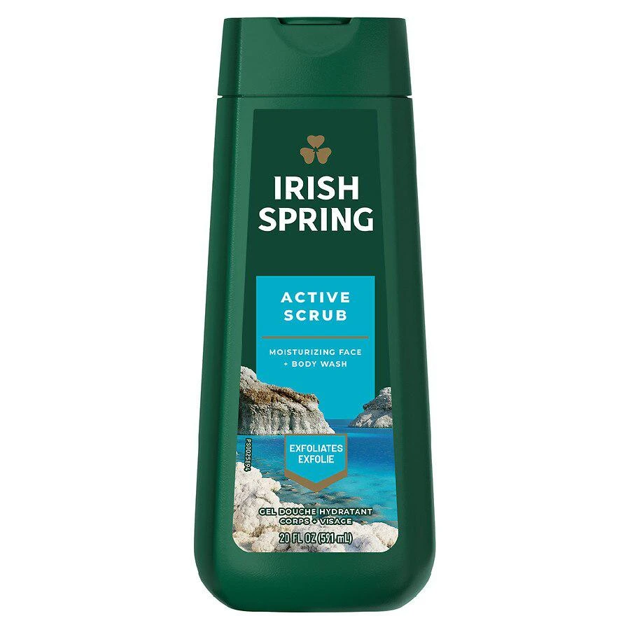 商品Irish Spring|Active Scrub Body Wash for Men,价格¥54,第1张图片