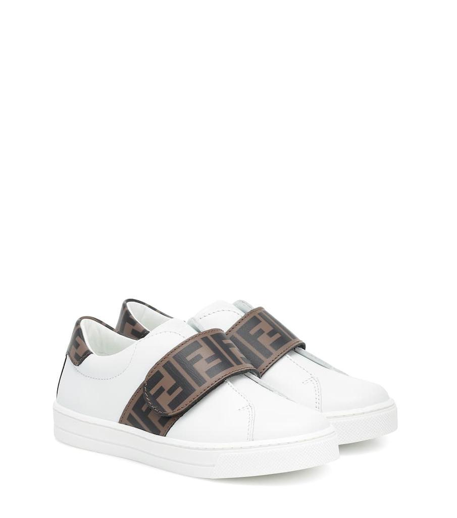 商品Fendi|Logo leather sneakers,价格¥2539-¥2840,第1张图片