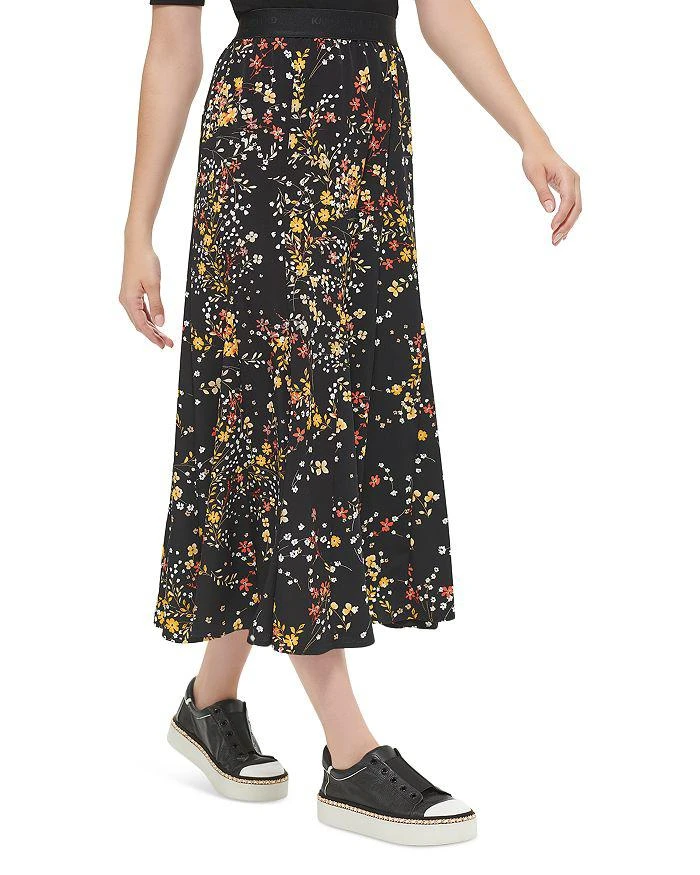 商品Karl Lagerfeld Paris|Floral Midi Skirt,价格¥498,第3张图片详细描述