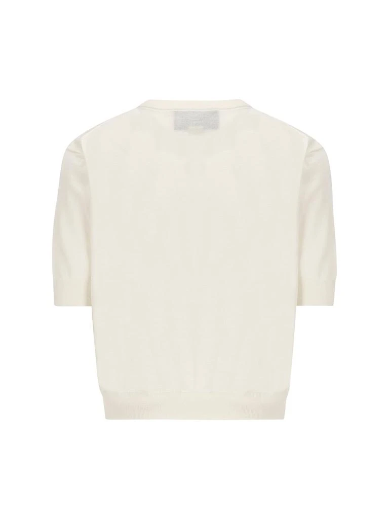 商品Gucci|Gucci Horsebit Logo Knit Short-Sleeved T-Shirt,价格¥7529,第2张图片详细描述
